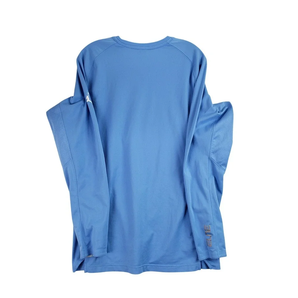 UNC Jordan Shooting Shirt Mens M Blue NCAA Basketball Training Top Elite Dri-FIT